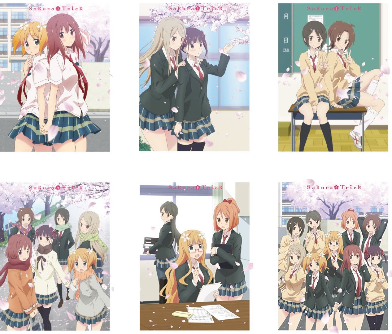 【中古】【非常に良い】桜Trick [レンタル落ち] 全6巻セット [マーケットプレイスDVDセット商品]