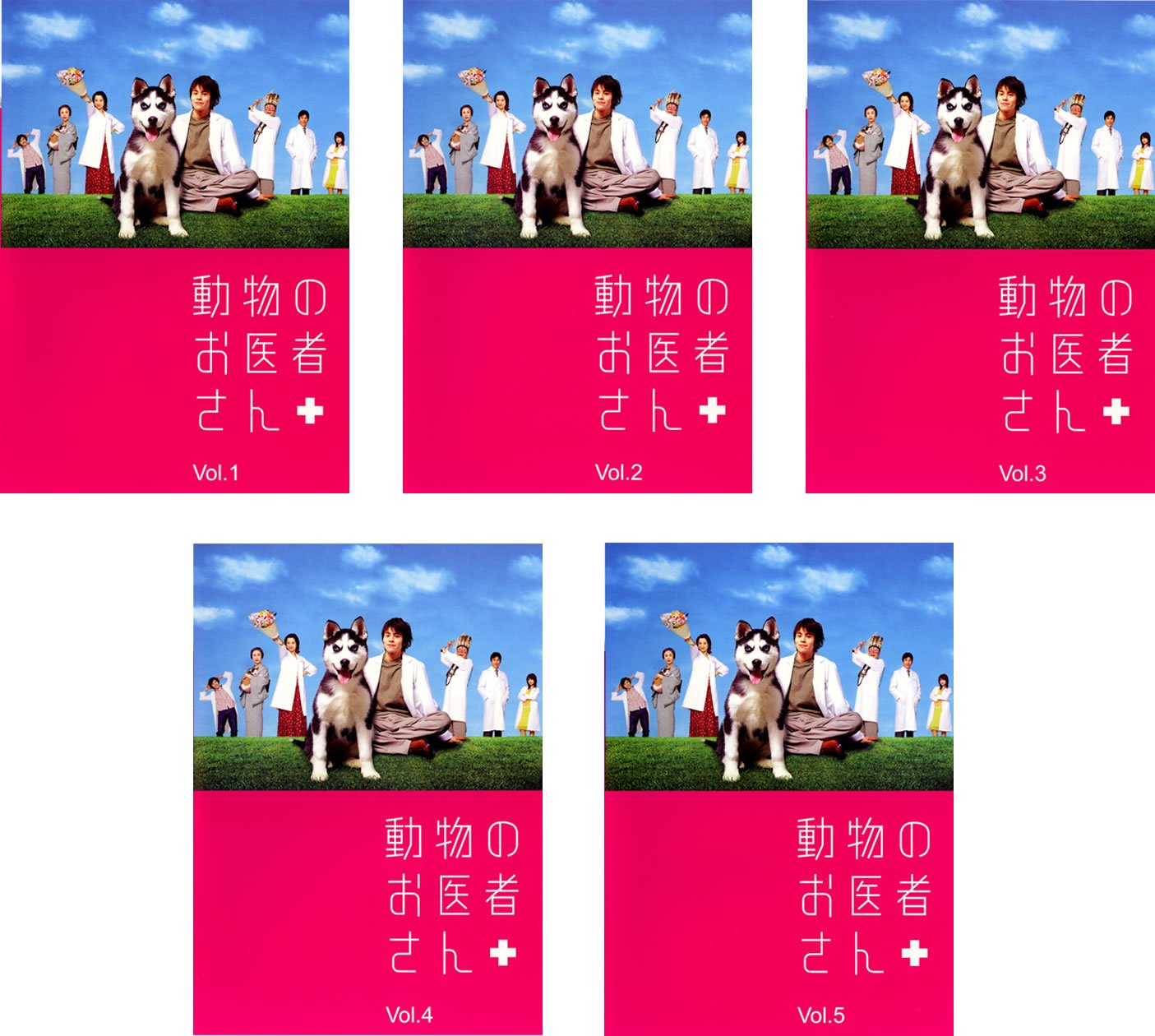 【中古】【非常に良い】動物のお医者さん [レンタル落ち] 全5巻セット [マーケットプレイスDVDセット商品]｜スカイマーケットプラス