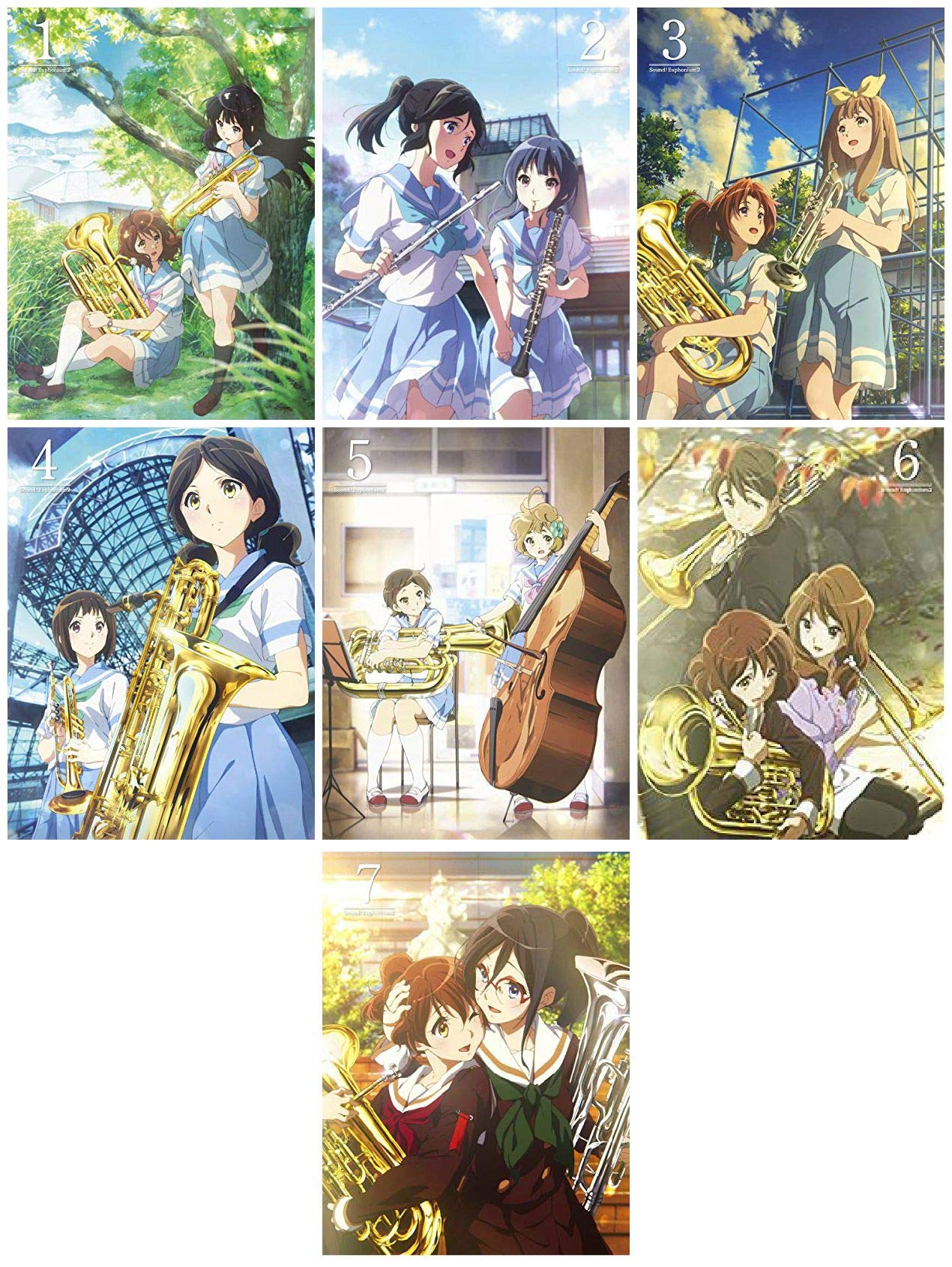 【中古】【非常に良い】響け!ユーフォニアム2 (初回版) 全7巻セット [マーケットプレイス Blu-rayセット]