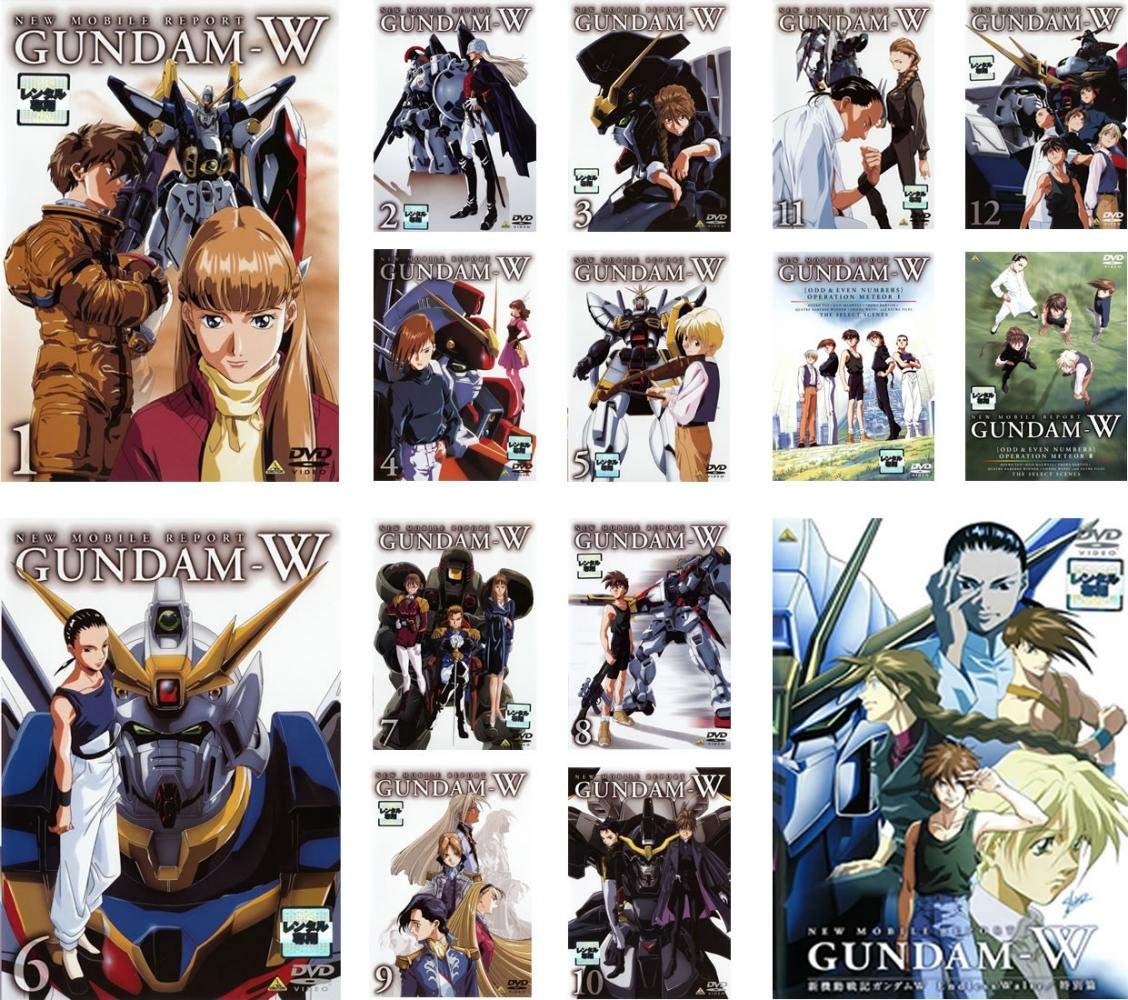 【中古】【非常に良い】新 機動戦記ガンダム W TV版 全12巻 + ODD&EVEN NUMBERS オペレーション・メテオ 全2巻 + Endless Waltz 特別篇 [レンタル落ち] 全15巻セット [マーケッ