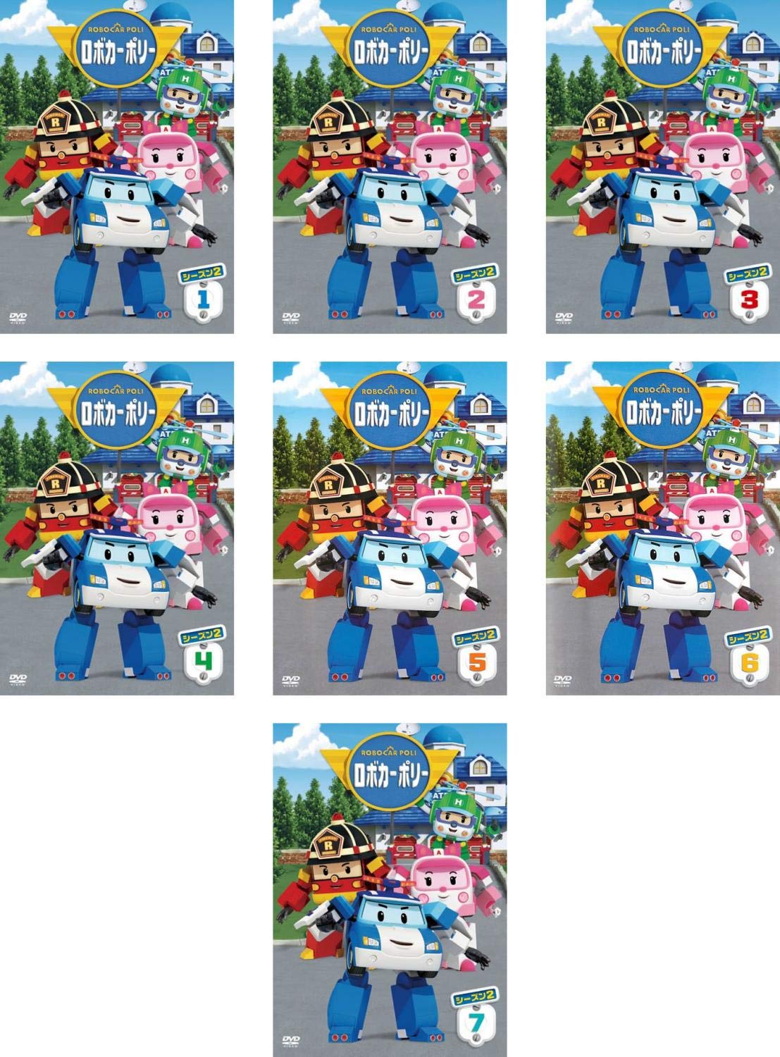 【中古】【非常に良い】ロボカーポリー シーズン2 [レンタル落ち] 全7巻セット [マーケットプレイスDVDセット商品]