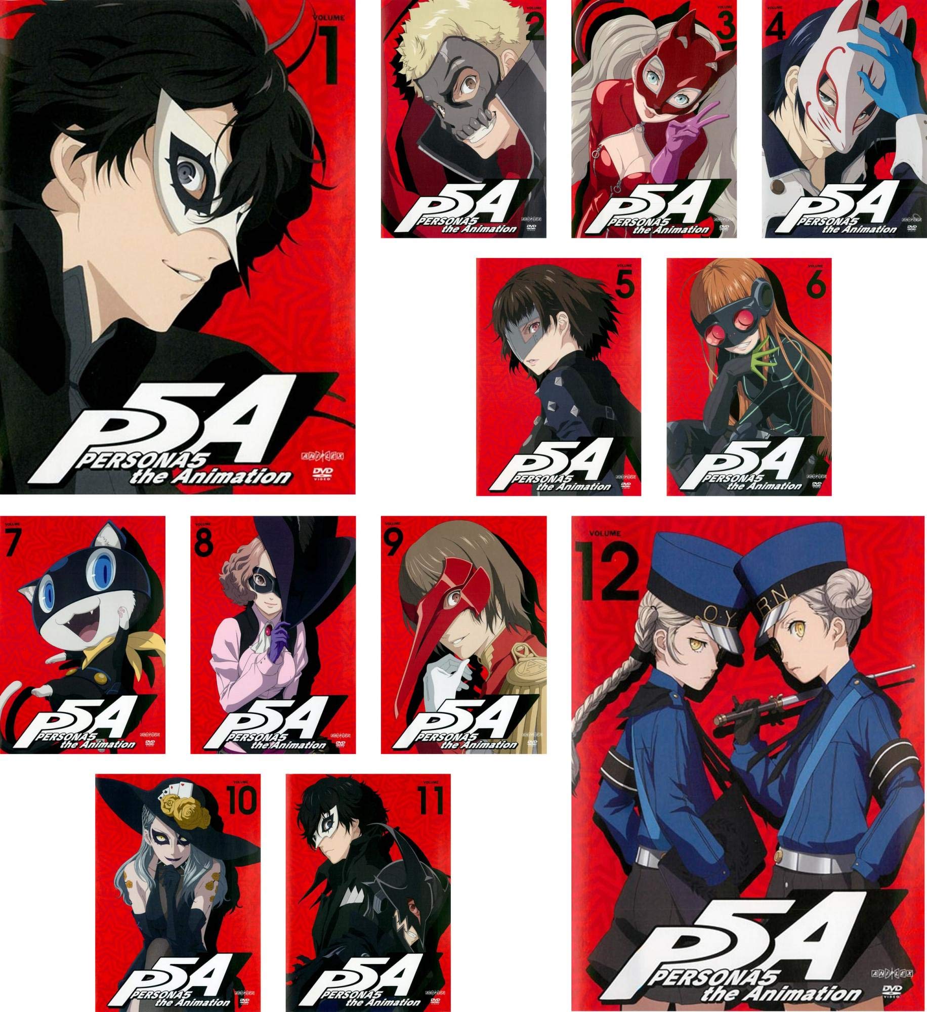 【中古】【非常に良い】ペルソナ5 [レンタル落ち] 全12巻セット [マーケットプレイスDVDセット商品] 20,234円
