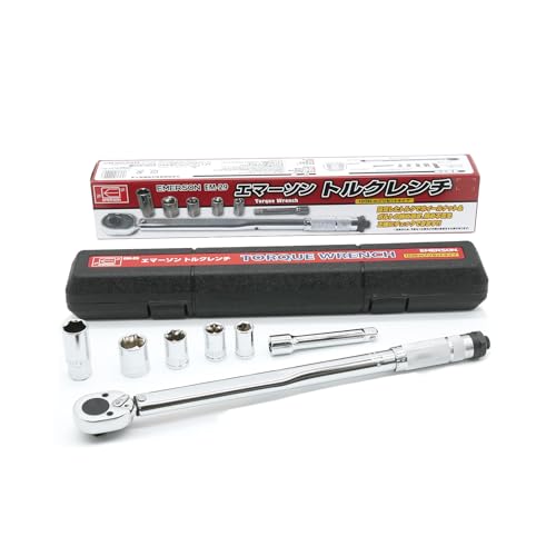 【中古】【人並み外れたに好いたらしい】エマーソン(Emerson) トルクレンチ トルク相応う領域 40?200N・m トルク明確さ ±4% 12.7粍 (1/2in) 103N・mプリセットタイプ 14/17/19/24粍+21m