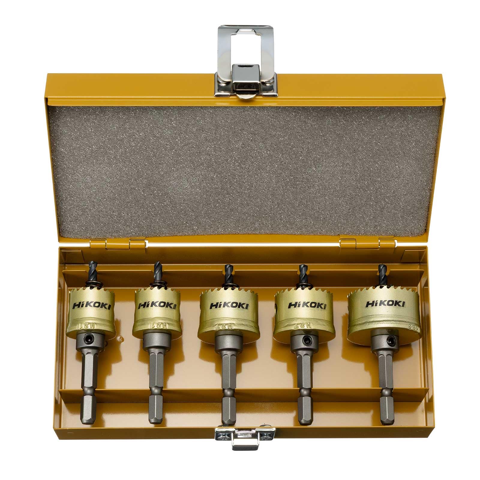 【中古】【非常に良い】HiKOKI(ハイコーキ) ハイスホールソー インパクトドライバー用 電気工事用セットA (φ21×2本、φ27×2本、φ33×1本) 0032-0099