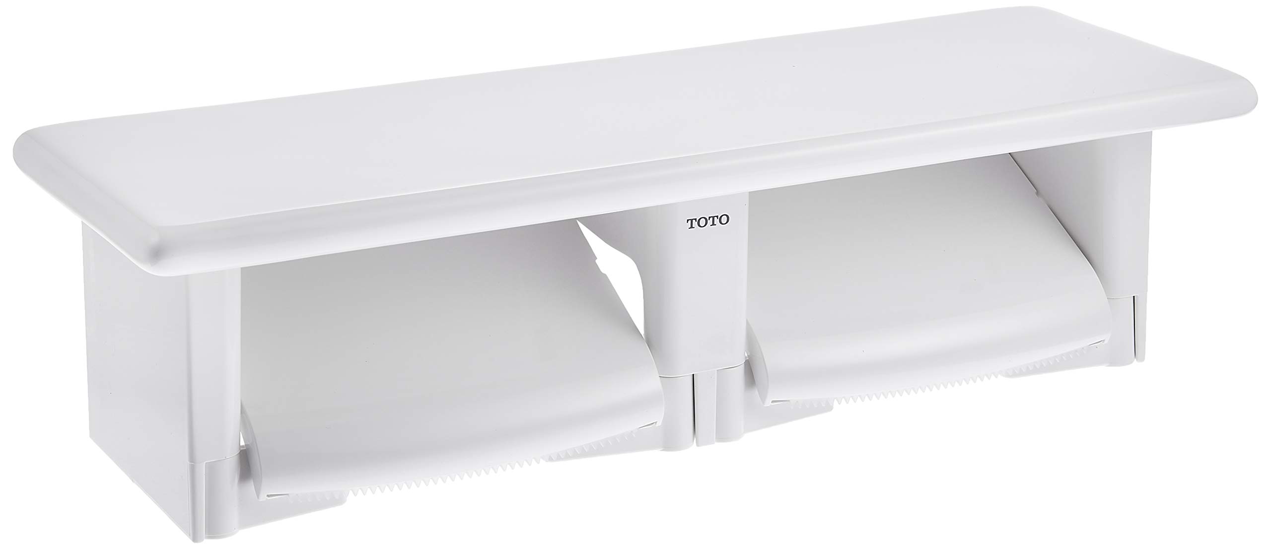 【中古】【人並み外れたに好いたらしい】TOTO 二連紙巻きタバコ器 棚付き添い人(瀬戸もの) 脂製 白いこと YH64SR#NW1