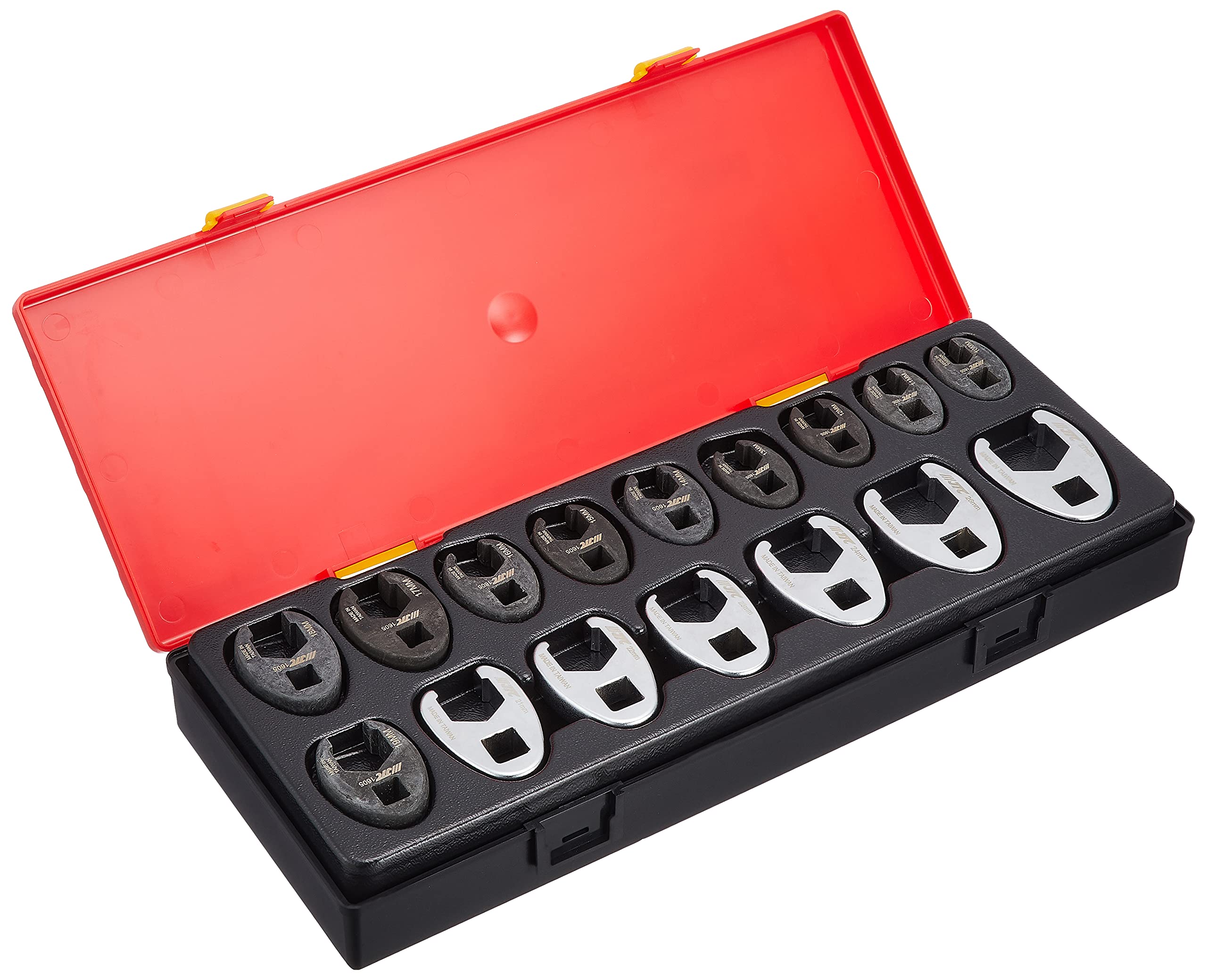 【中古】【非常に良い】JTC 16PCS クローフットレンチ ハンドツール 工具箱 ロールキャビネット 引き出し用 工具セット クローフットレンチ 差込9.5mm・12.7mm JTCK6161|スカイマーケットプラス