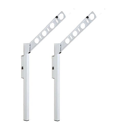 【中古】【非常に良い】DRY・WAVE 腰壁用可動式物干金物 アーム長さ450mm SF45 ホワイト