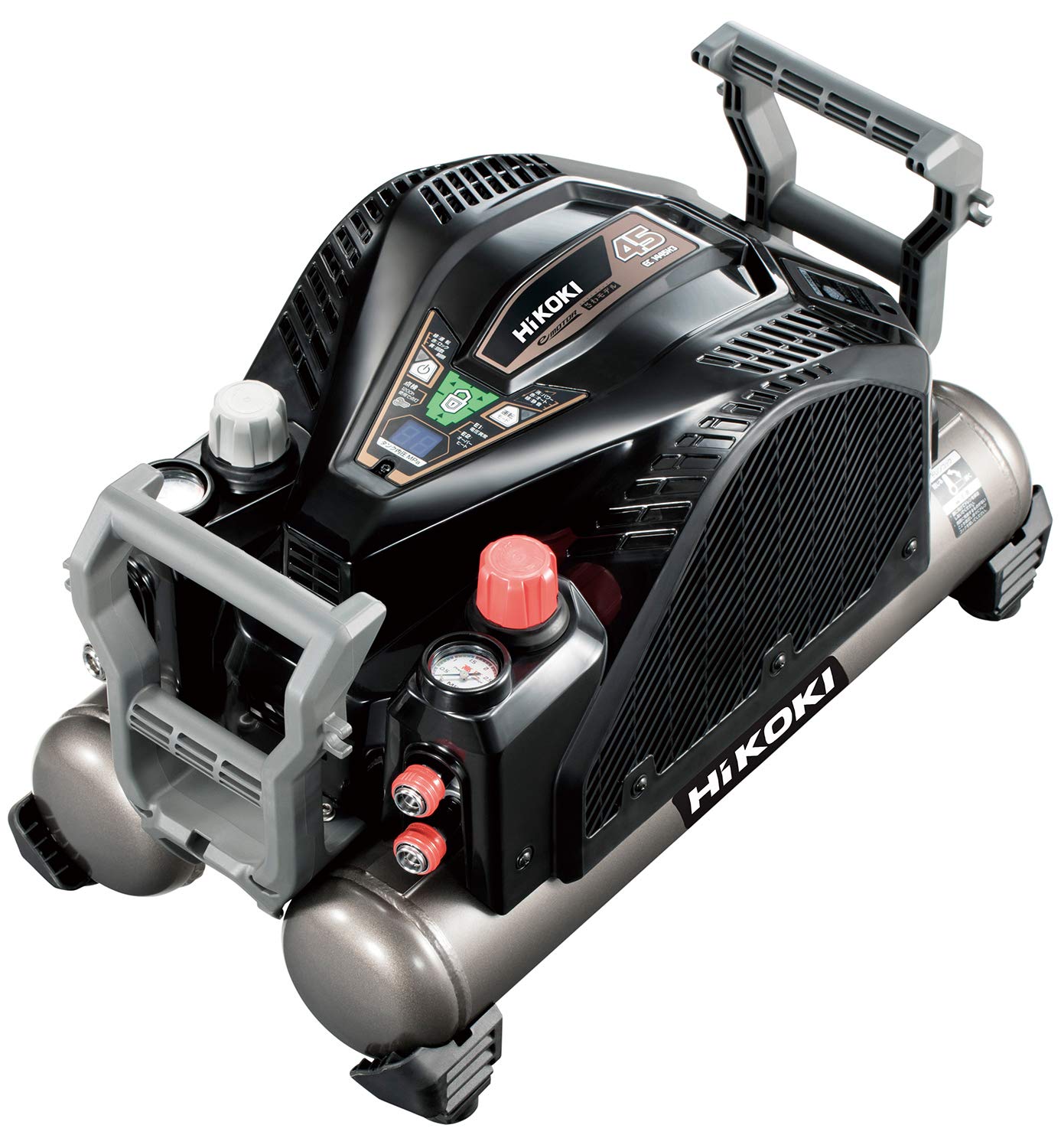 【中古】【非常に良い】HiKOKI(ハイコーキ) 釘打機用エアコンプレッサ タンク容量12L タンク内圧45気圧 高圧/一般圧対応 セキュリティ機能付き EC1445H3