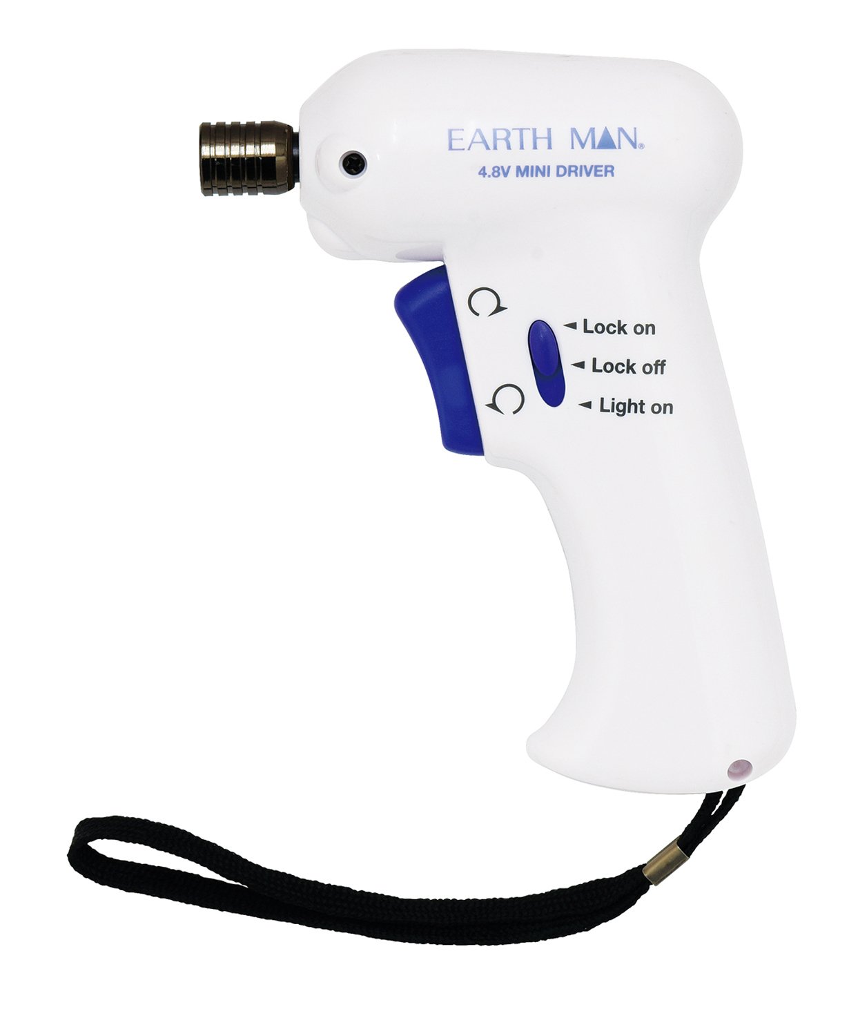 【中古】【非常に良い】高儀(Takagi) EARTH MAN 4.8V 充電式ミニドライバー 締め付け?ゆるめる切替がスイッチ1つ 先端付近を照らすライト付き 誤作動防止ロックスイッチ付 ビットの落下を防ぐロックチャッ