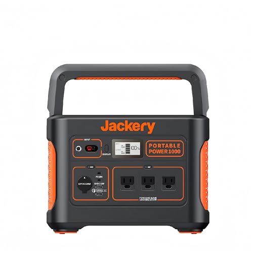 【中古】【人並み外れたに似つかわしい】Jackery 携帯型ワット数 1000 携帯型蓄電池 大静電容量 278400mAh/1002Wh 身寄り用 アウトドア用 うしろ押しワット数 節電 停電打つ手 PSE公証済 純正弦波 MPPT抑えつける