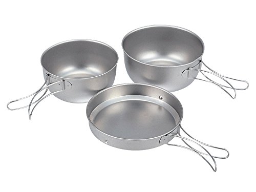 【中古】【非常に良い】スノーピーク(snow peak) 純チタン 食器3点セット STW-001T|スカイマーケットプラス
