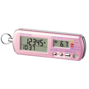 【中古】【非常に良い】リズム(RHYTHM) 3Dセンサー歩数計 リズムウォーカーガード ピンクパール 9ZYA03RH13