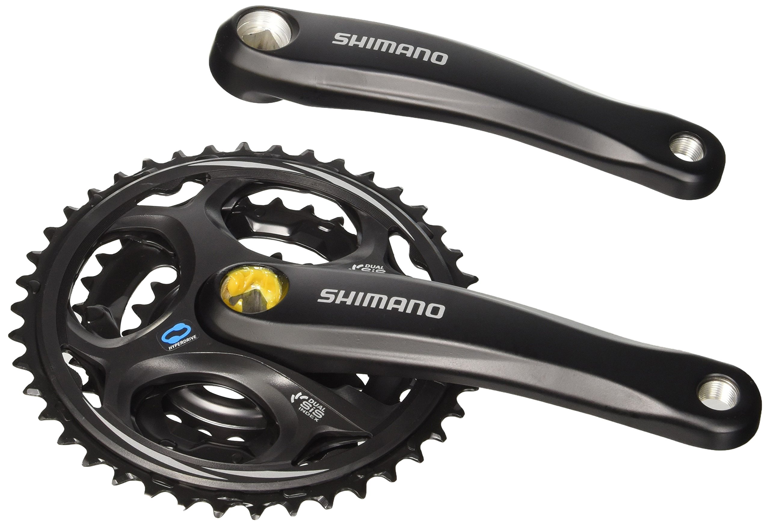 【中古】【人並み外れたに似つかわしい】SHIMANO(シマノ) 向こう正面チェーン店車輪 ・相応うBB 真四角軸 122.5粍(LL123) 22X32X42T 170粍 黒いこと FC-M311