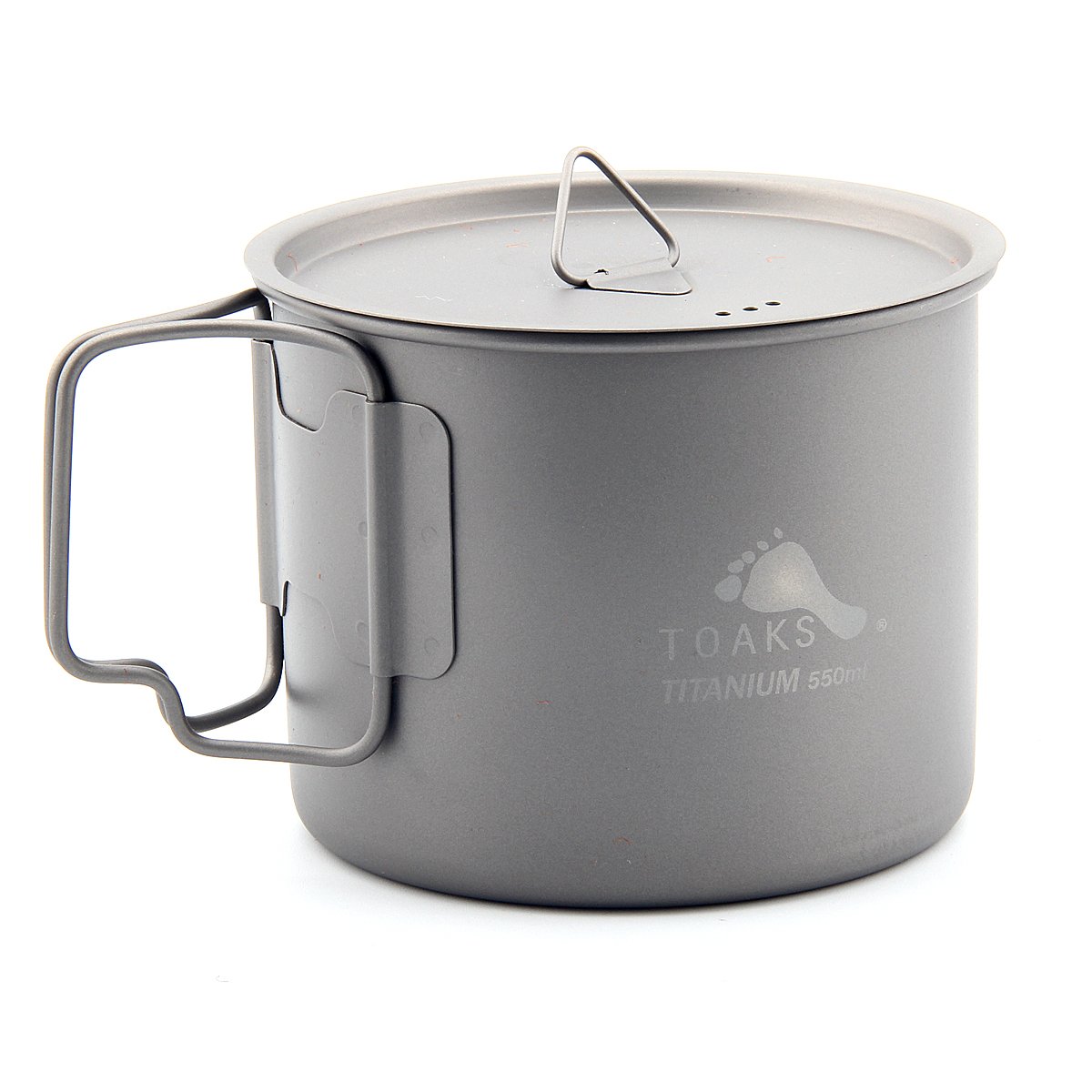 【中古】【非常に良い】TOAKS(トークス) ショートハンドルポット 550ml POT-550-L
