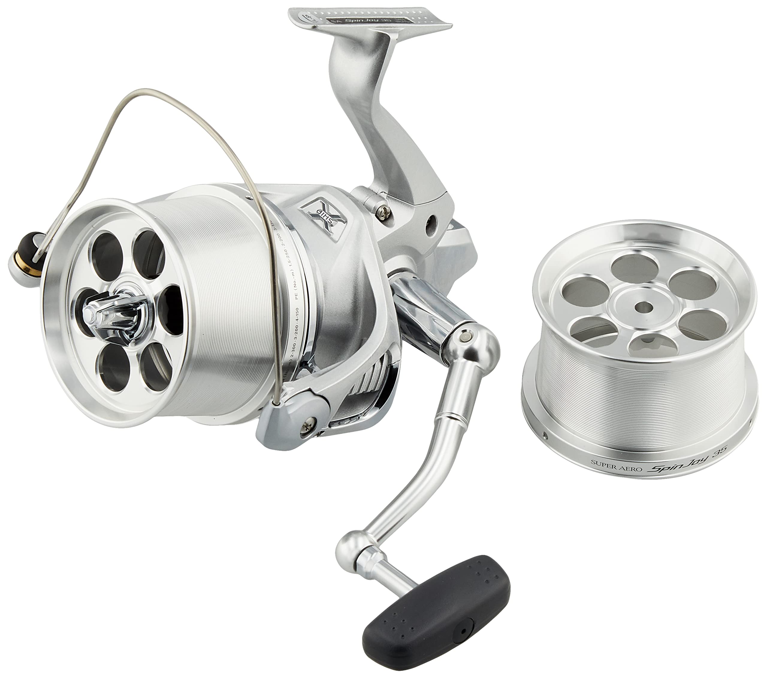 【中古】【非常に良い】シマノ(SHIMANO) スピニングリール 投げ・遠投 14 スーパーエアロ スピンジョイ 35 標準仕様 キス 初心者向け