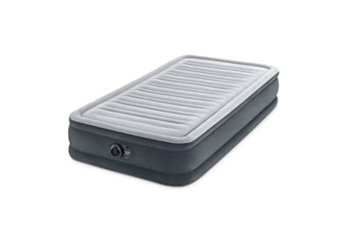 【中古】【非常に良い】インテックス(Intex) INTEX エアーベッド CP ミッドライズ ツイン シングルサイズ 電動式 191×99×33cm グレー 67765 [日本正規品]