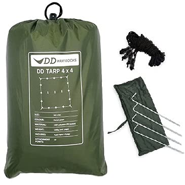 【中古】【非常に良い】DD Hammocks DD タープ 4&times;4 フォレストグリーン 日本正規品｜スカイマーケットプラス