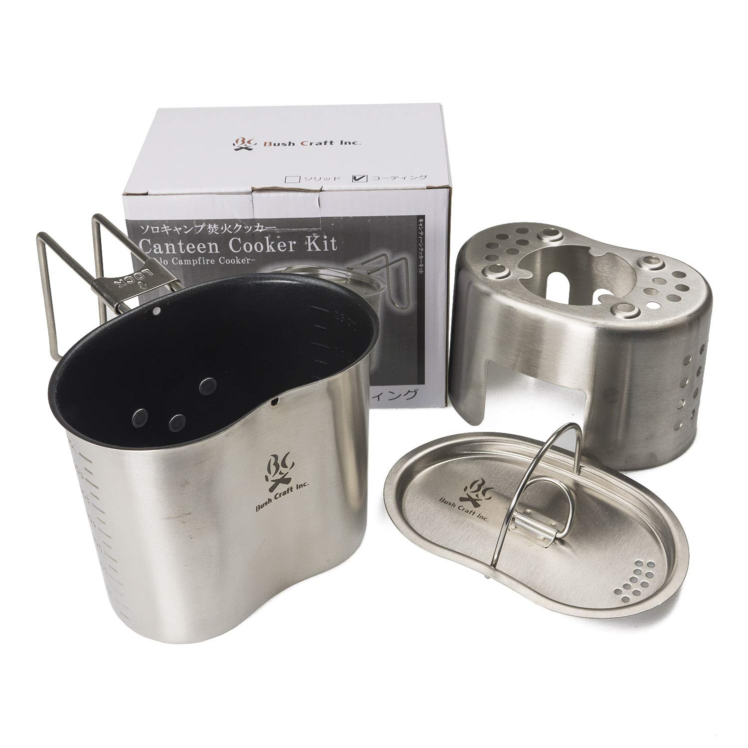 【中古】【人並み外れたに好いたらしい】Bush Craft(かん木手工芸品) キャンティーンクッカーキット 上塗り 28895