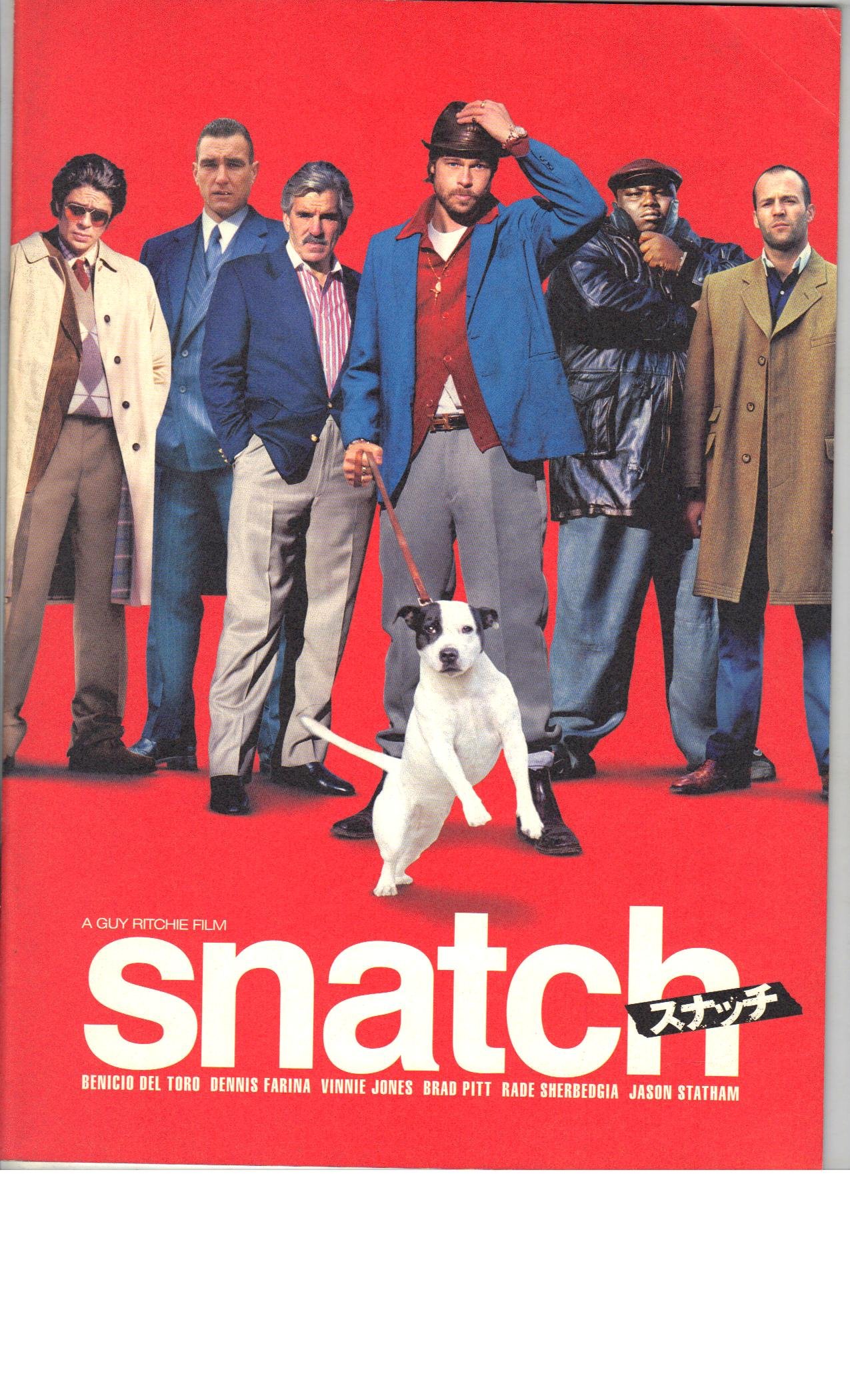 【中古】【非常に良い】映画パンフレット　「スナッチ」　監督　ガイ・リッチー　出演　エイド　ウィリアム・ベック　アンディ・ベックウィズ画像