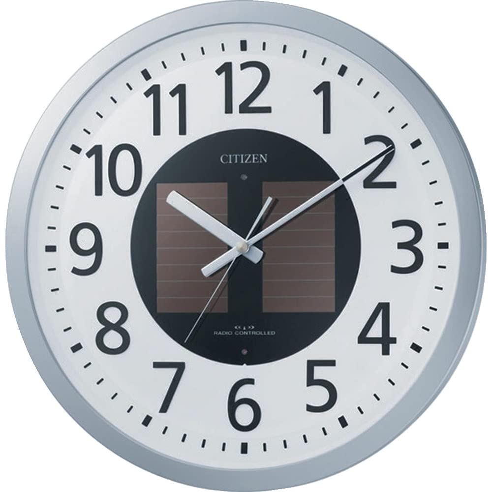 【中古】【非常に良い】リズム(RHYTHM) シチズン 掛け時計 電波時計 ソーラー電源 CITIZEN エコライフM815 4MY815-019|スカイマーケットプラス