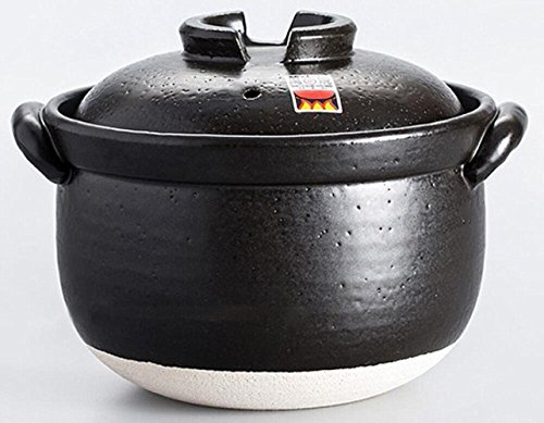 【中古】【人並み外れたに好いたらしい】【 ふっくら ごはん鍋 】 5合炊き 二重蓋 四日市ばんこ焼 ( 日本製 ) 【 本格派 5合炊 】 鍋-鍋・フライパン-ご飯鍋