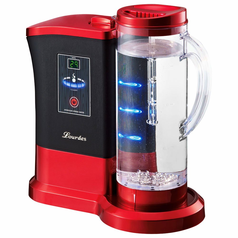【中古】【非常に良い】高濃度水素水生成器 Lourdes (ワインレッド)｜スカイマーケットプラス