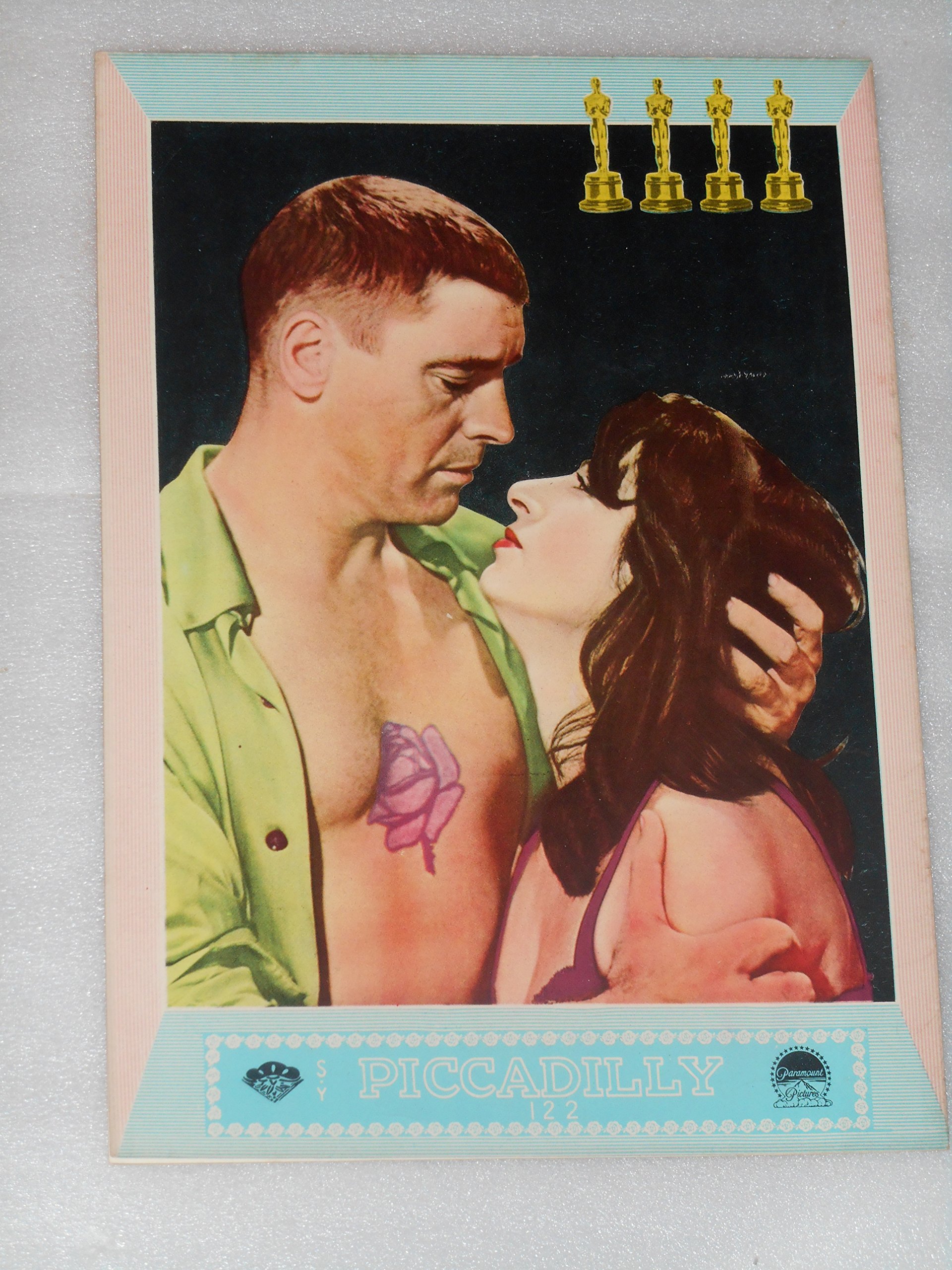 【中古】【非常に良い】1956年映画パンフレット　バラの刺青　ピカデリーの館名入り初版　ダニエル・マン監督　バート・ランカスター　アンナ・マニャーニ