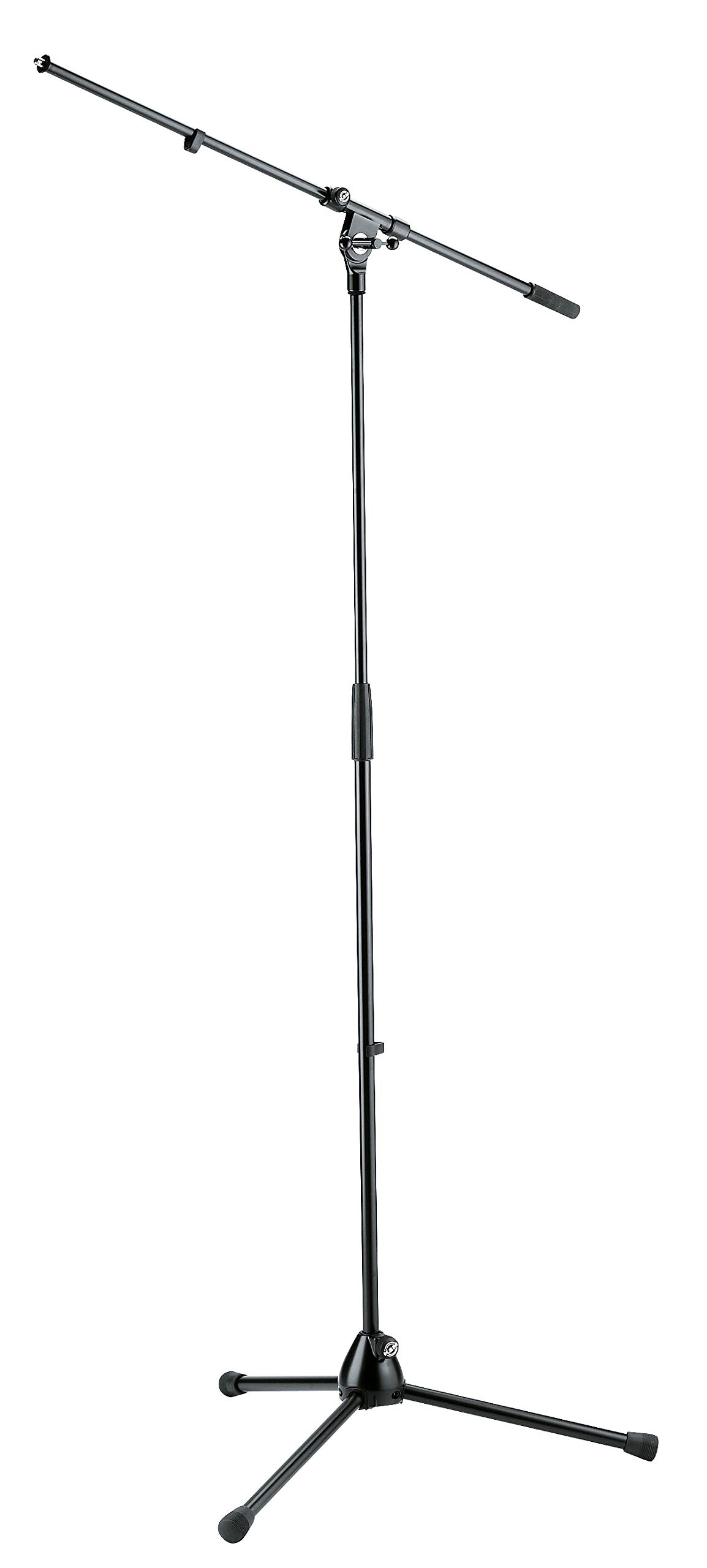 【中古】【非常に良い】K&M ブーム式マイクスタンド ST210/2B (21020B) 高さ :900/1605mm 黒