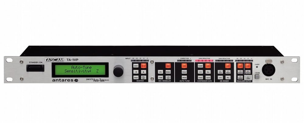 【中古】【非常に良い】TASCAM マイクプリアンプ Antares Auto-Tune Evo搭載 TA-1VP