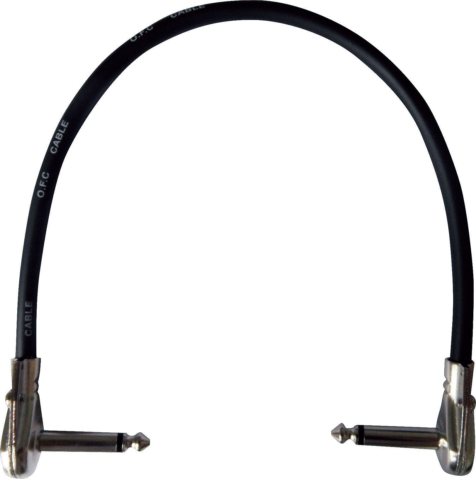 【中古】【非常に良い】TECH パッチコード 30cm L/L ケーブルの太さ 7mm PLL-30 ブラック