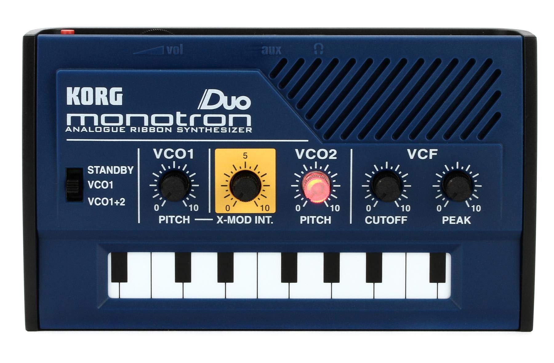 【中古】【非常に良い】KORG(コルグ) アナログ シンセサイザー monotron DUO モノトロン デュオ 手のひらサイズ/シンプルなレイアウトで入門用に最適 /スピーカー内蔵/ヘッドフォン使用可/どこでも使えるコ 10,888円
