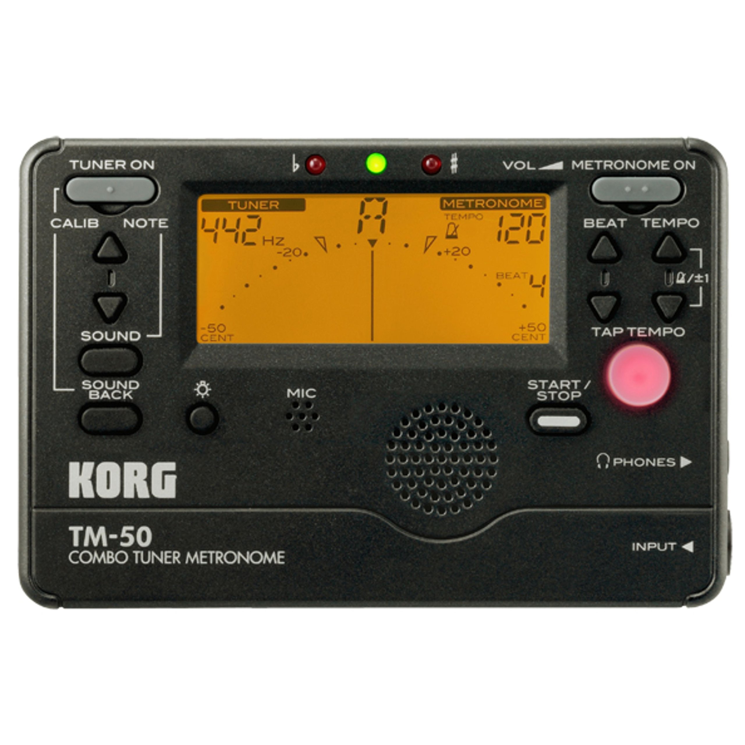 【中古】【非常に良い】KORG チューナー/メトロノーム TM-50 BK ブラック