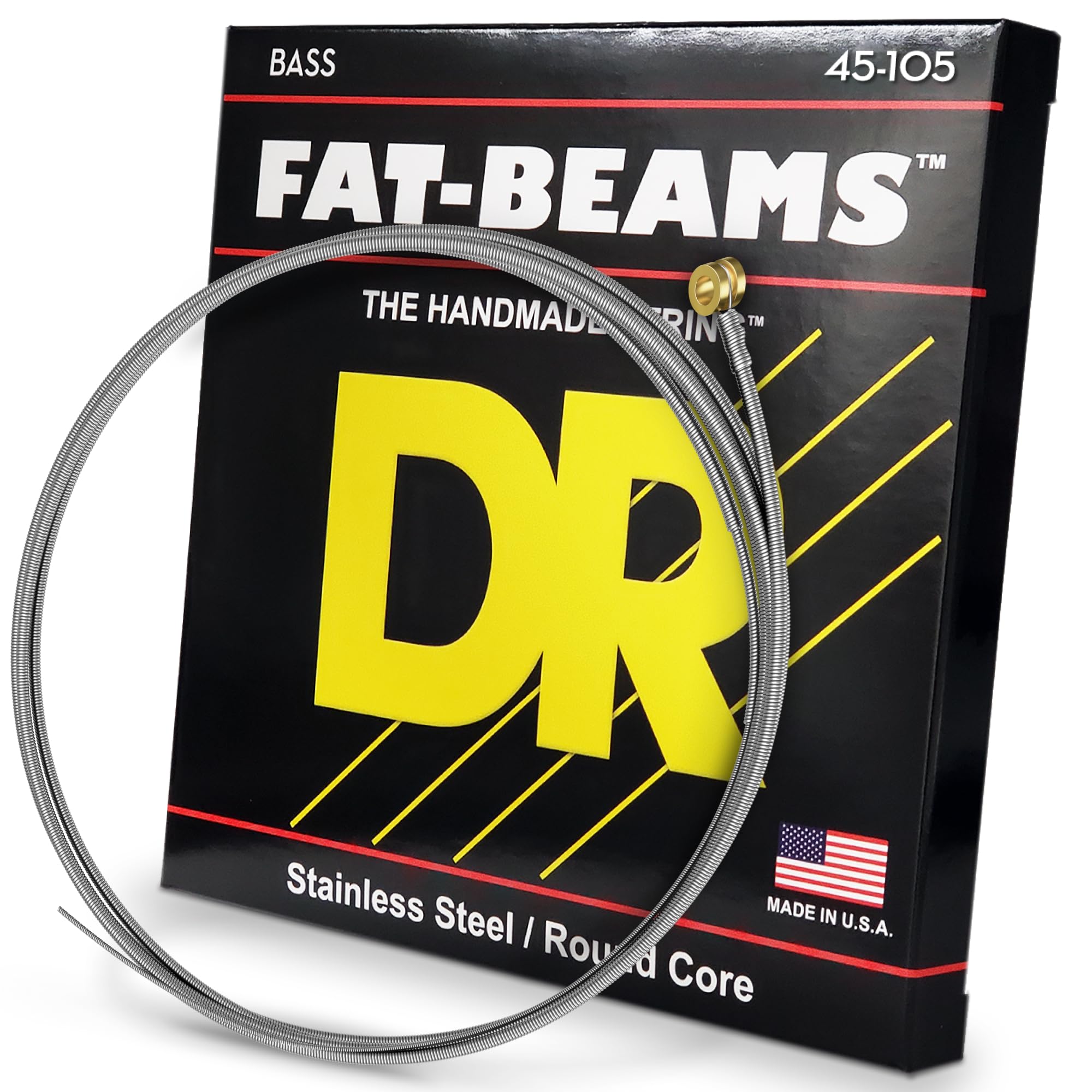 【中古】【非常に良い】DR ベース弦 FAT-BEAMS ステンレス .045-.105 FB-45