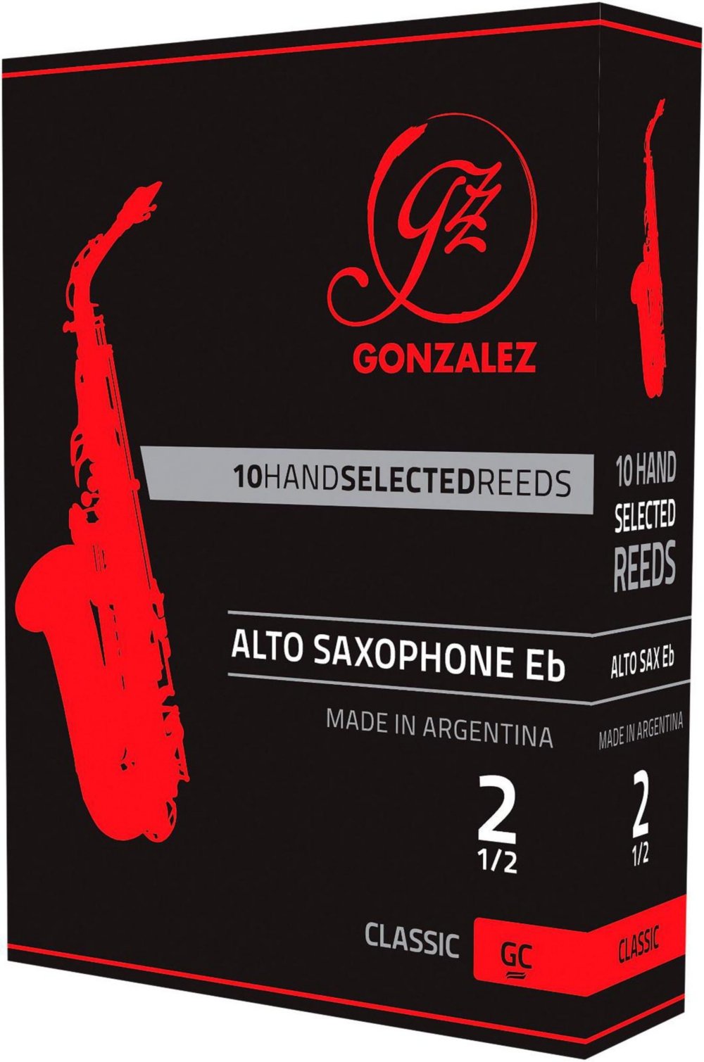 【中古】【非常に良い】Gonzalez Reeds Classic Model ゴンザレス アルトサックスリード クラシックモデル (3-1/2)