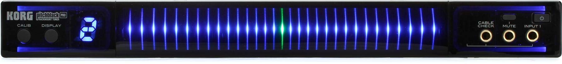 【中古】【非常に良い】KORG 軽量・薄型ラックマウント・チューナー ギター/ベース用 pitchblack PRO PB-05｜スカイマーケットプラス