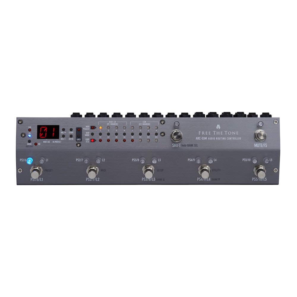 【中古】【非常に良い】FREE THE TONE ARC-53M AUDIO ROUTING CONTROLLER SILVER