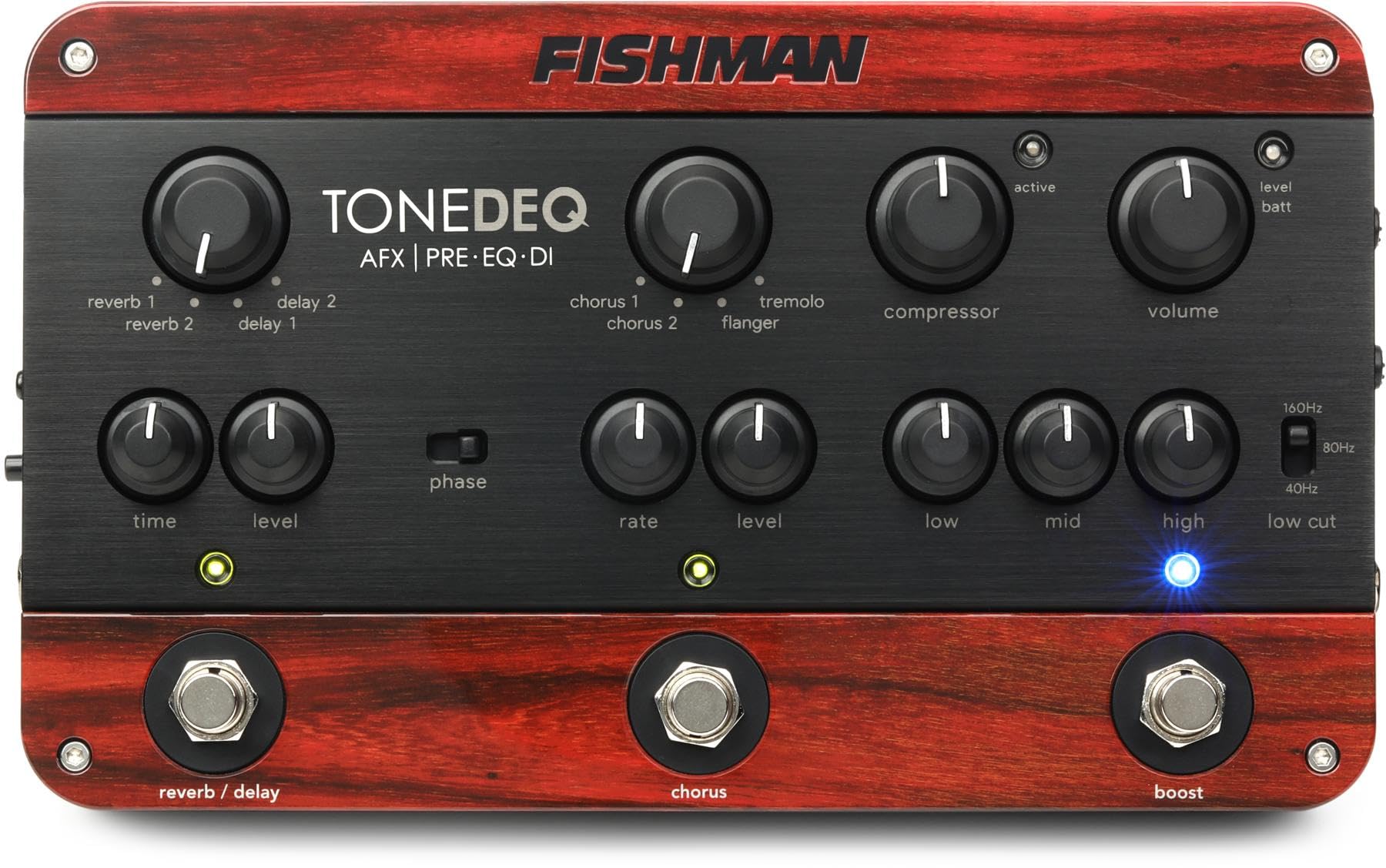 【中古】【非常に良い】FISHMAN FX ToneDEQ AFX Preamp EQ and DI with Dual Effects