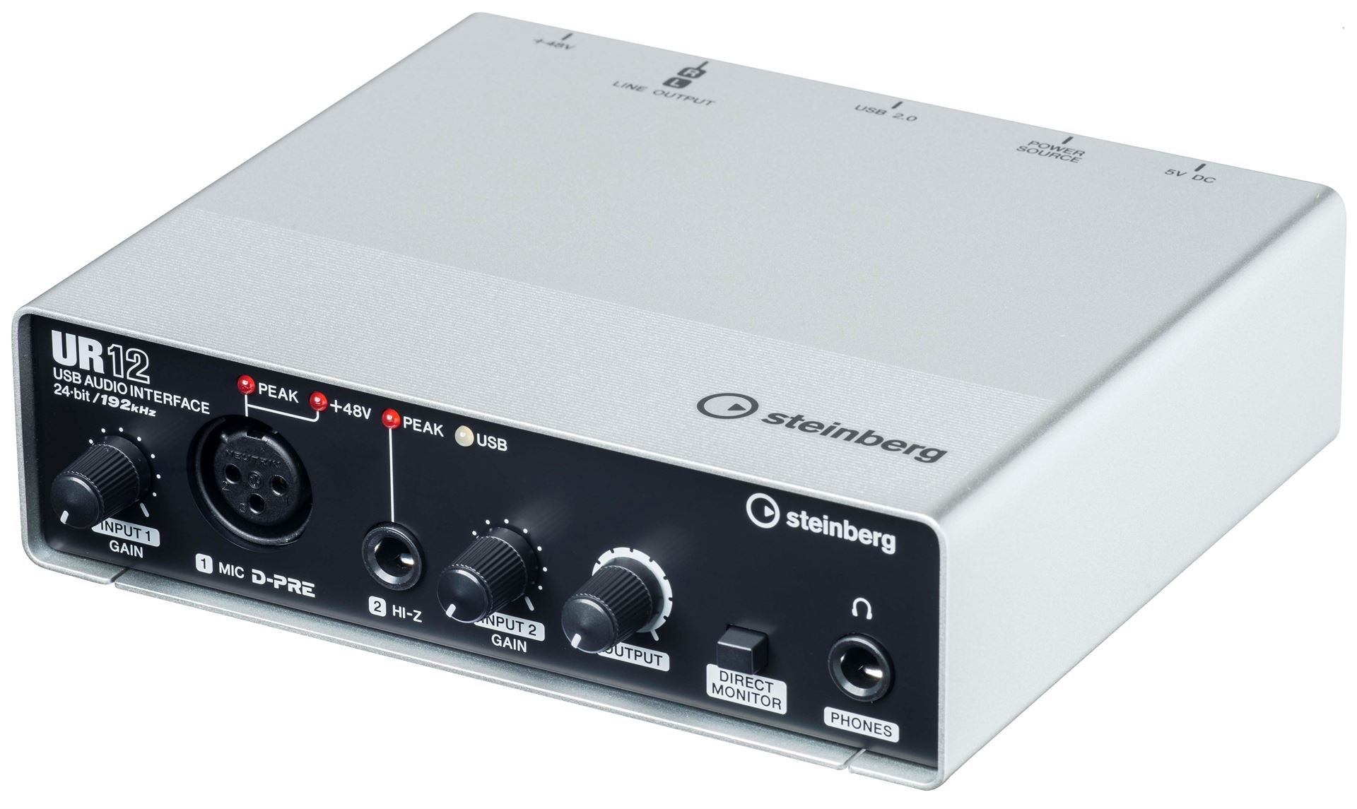 【中古】【非常に良い】Steinberg(スタインバーグ) USB2.0 24bit/192kHz オーディオインターフェース UR12