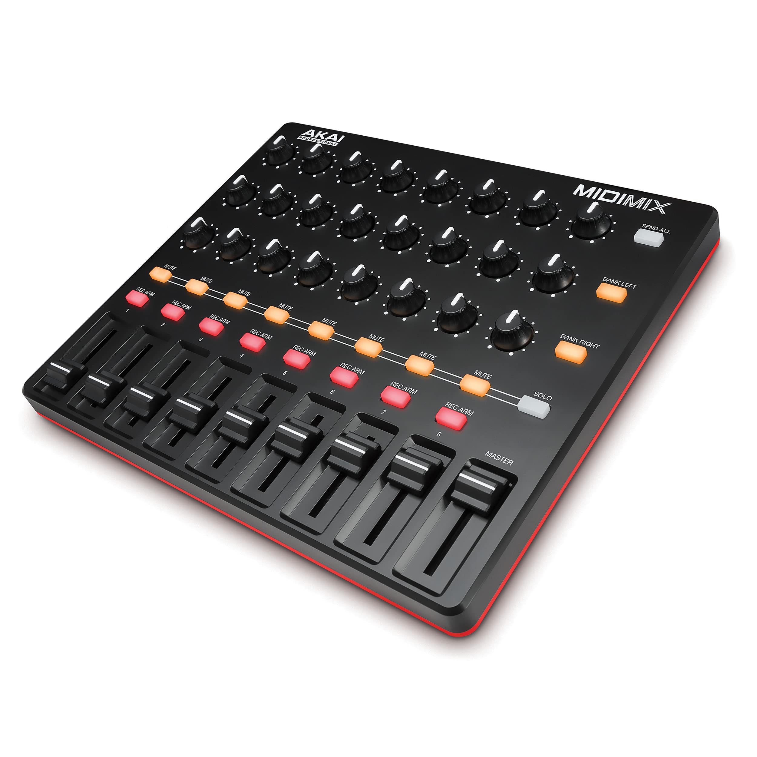 【中古】【非常に良い】AKAI Professional USB MIDIコントローラーミキサー コンパクト ポータブル DAWコントローラー 24個のノブ 16個のボタン 9本のフェーダー Ableton Live L｜スカイマーケットプラス