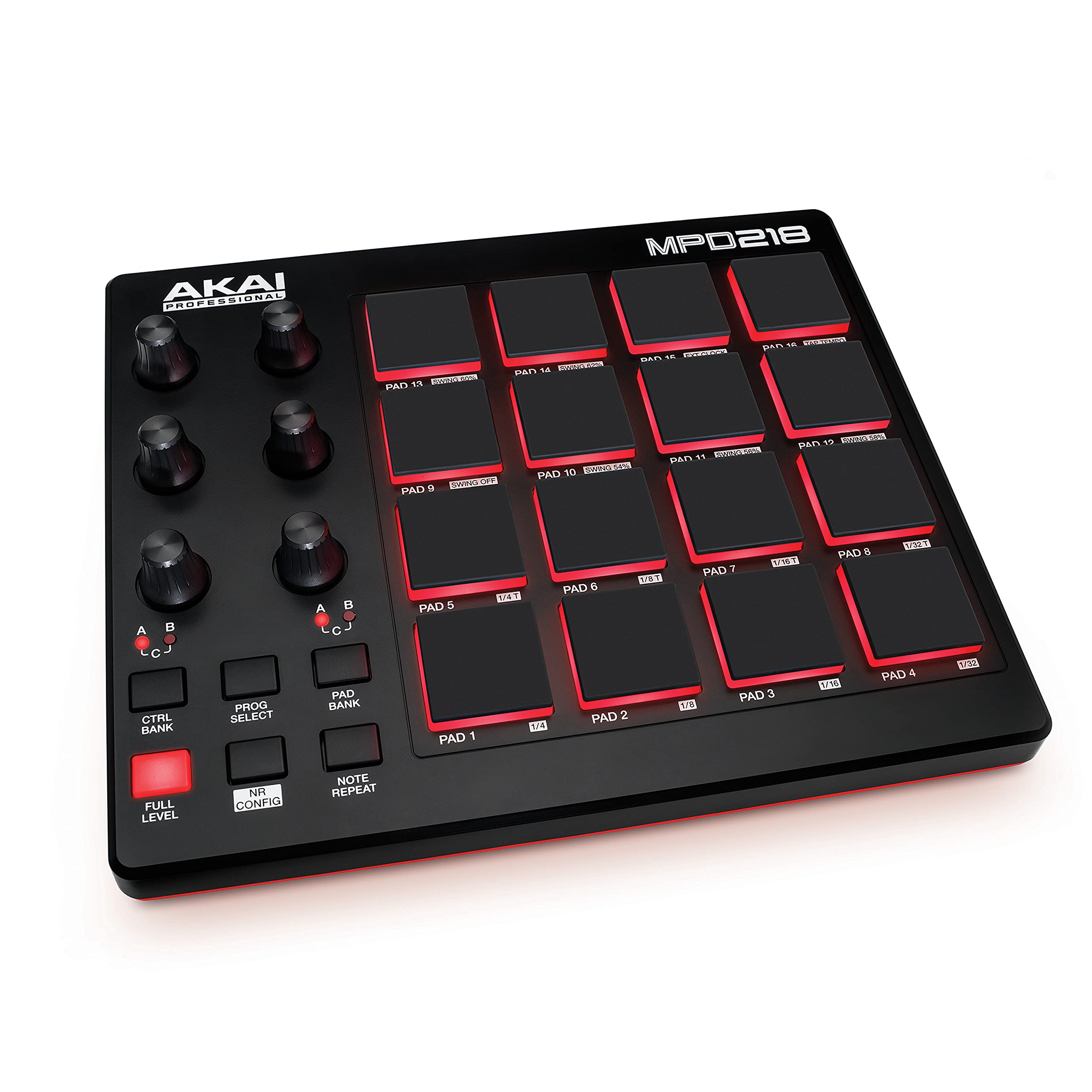【中古】【非常に良い】Akai Professional USB MIDIコントローラー 16のMPCパッド 音楽制作 音源ソフト付属 Ableton MPD218｜スカイマーケットプラス 17,766円