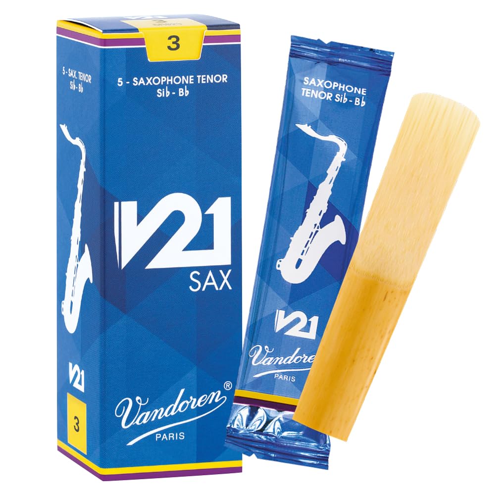 【中古】【非常に良い】バンドーレン テナーサクソフォンリード V21 硬さ : 3 (5枚入り)