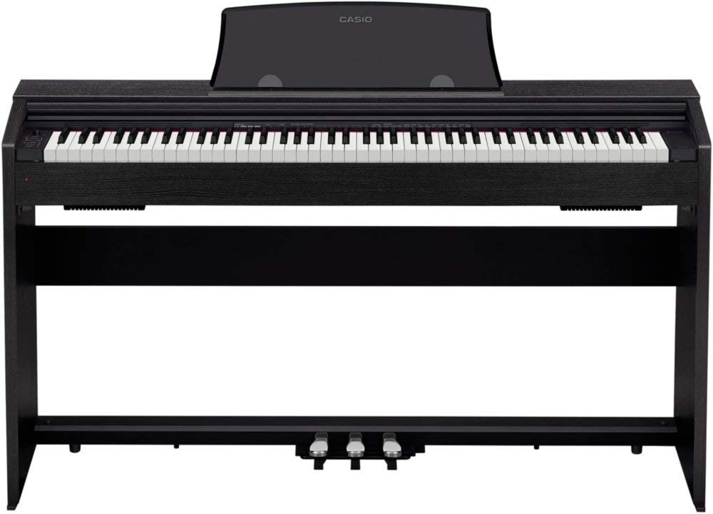【中古】【非常に良い】CASIO(カシオ) 88鍵盤 電子ピアノ Privia PX-770BK ブラックウッド調|スカイマーケットプラス