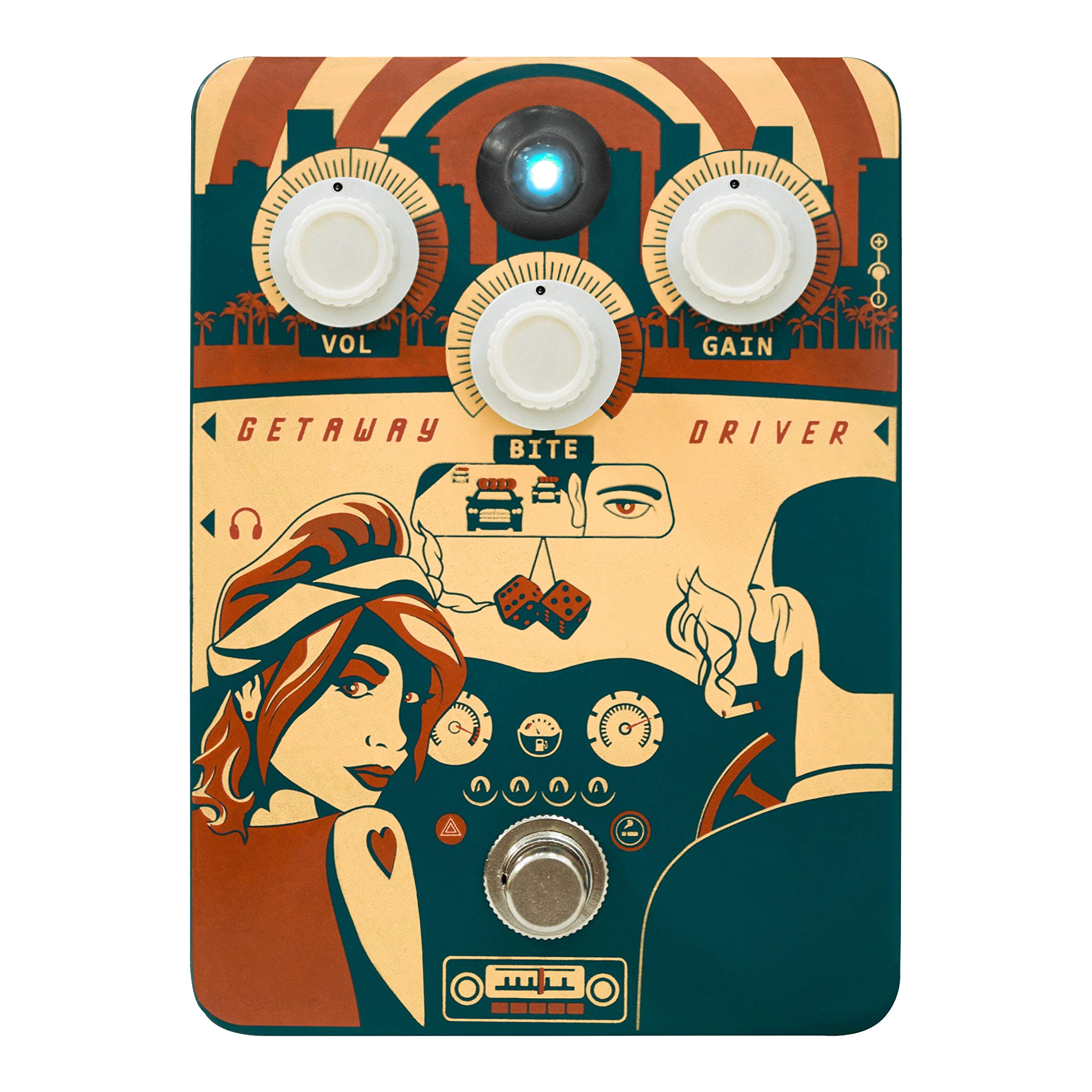 【中古】【非常に良い】ORANGE Getaway Driver Overdrive Pedal オーバードライブ エフェクター