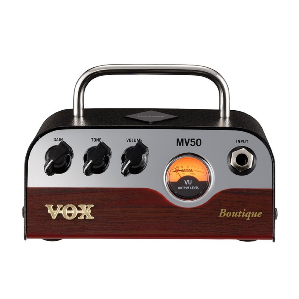 【中古】【非常に良い】VOX Nutube搭載 ギター用 超小型 ヘッドアンプ MV50 Boutique 驚きの軽量設計 50Wの大出力 アナログ回路 自宅練習 スタジオ ステージに最適 持ち運び 伝説のブティックアン