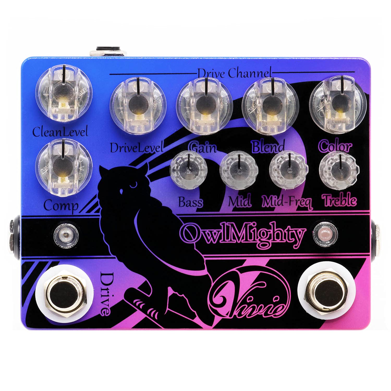 【中古】【非常に良い】Vivie ベース用 プリアンプ/オーバードライブ OwlMighty|スカイマーケットプラス