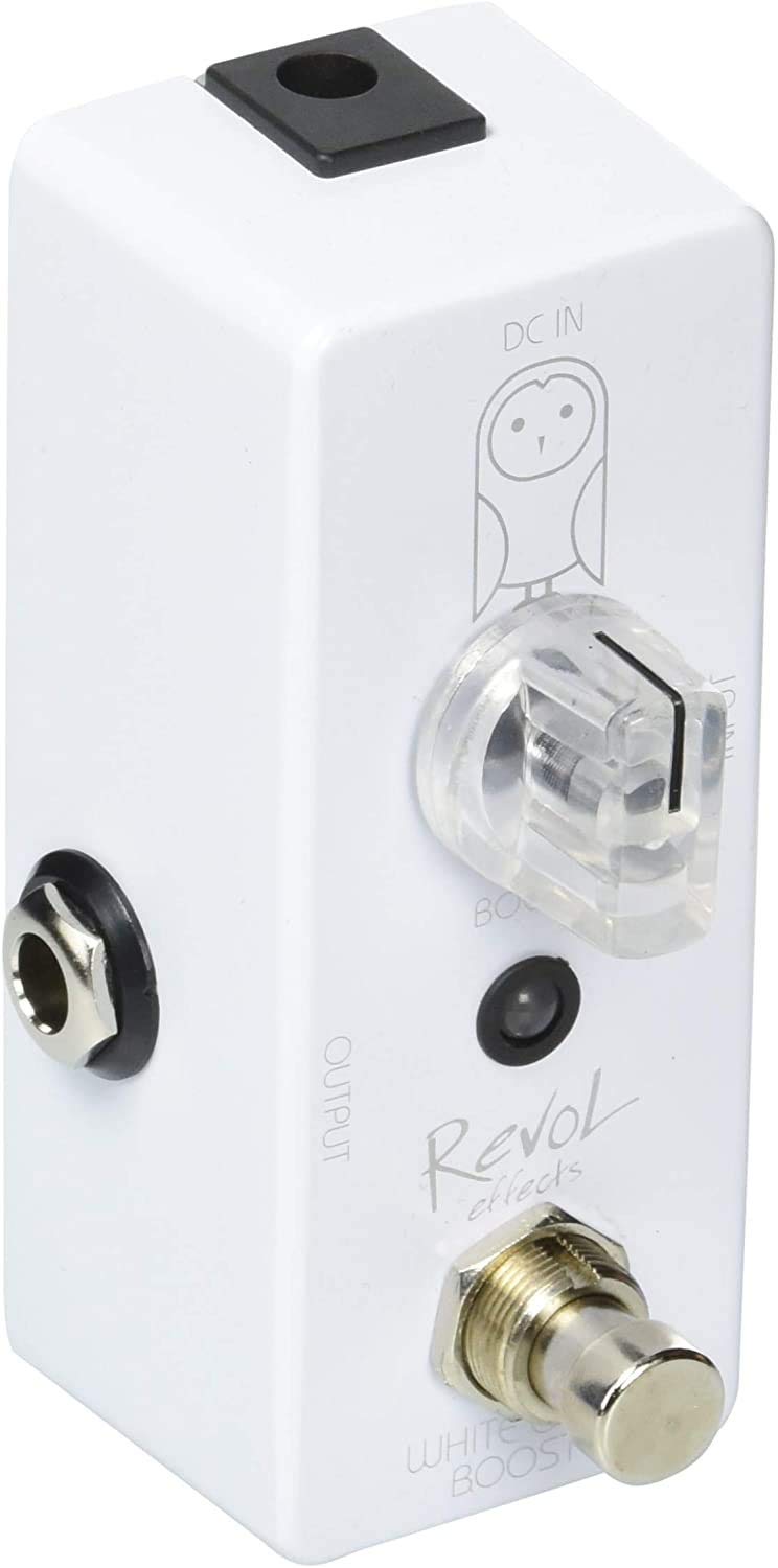 【中古】【非常に良い】Revol effects レヴォルエフェクツ エフェクター ブースター WHITE OWL BOOST ECB-01
