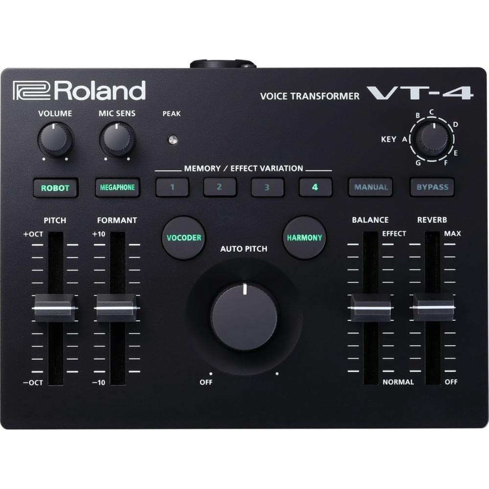 【中古】【非常に良い】Roland ローランド ボイストランスフォーマー VT-4 ボイスチェンジャー ボイスエフェクト ピッチコントロール ボーカル/ライブ/配信/Vtuber/ポッドキャスト 配信機材|スカイマーケットプラス
