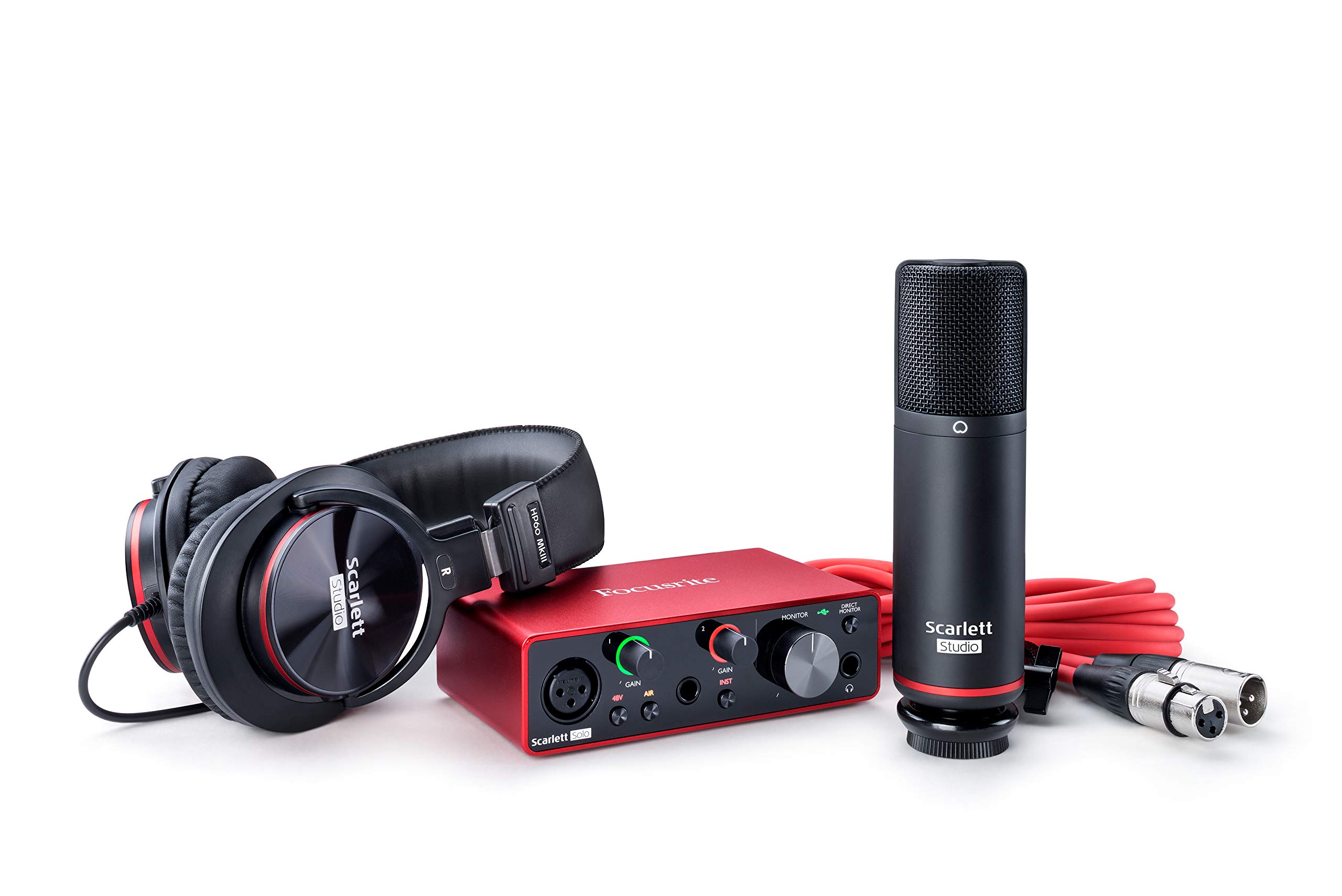【中古】【非常に良い】Focusrite Scarlett Solo Studio 3rd Gen 第3世代 オーディオインターフェイス フォーカスライト