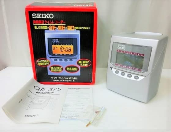 【中古】【非常に良い】セイコープレシジョン タイムレコーダー QR-375 QR-375|スカイマーケットプラス