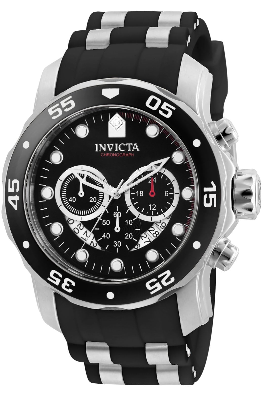 【中古】【非常に良い】[インビクタ]Invicta 腕時計 Pro Diver メンズ 石英 48mm ケース スチール ブラック ステンレススチール ポリウレタンストラップ ブラックダイヤル 6977 メンズ [